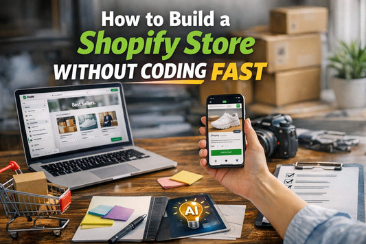 How to build a Shopify store without coding fast