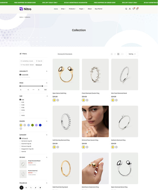 Jewelry Collection Page